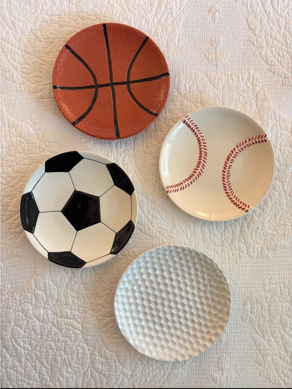 Pottery Barn Game Plan 8” Sport Plates
